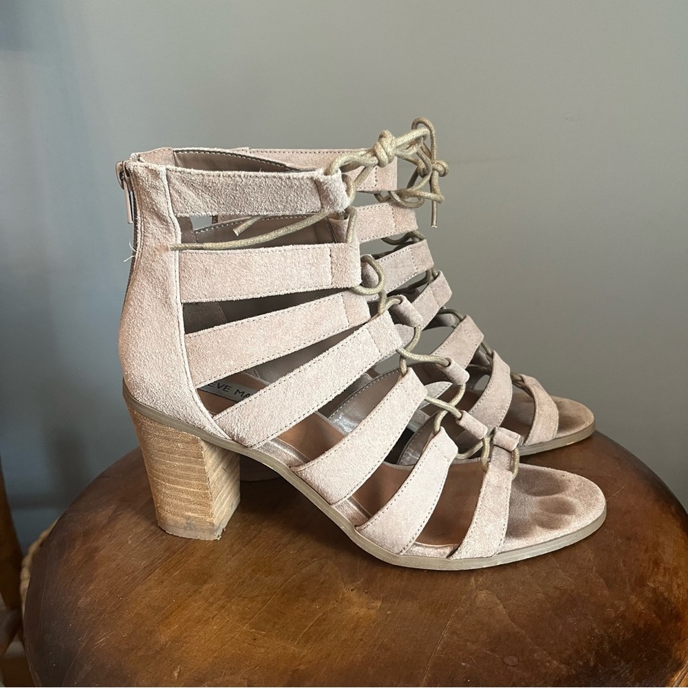 Steve Madden Taupe Gladiator Heels